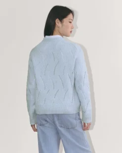 Everlane Sweaters|Crew Sweaters*The Pointelle Sweater in Cloud