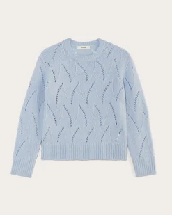 Everlane Sweaters|Crew Sweaters*The Pointelle Sweater in Cloud
