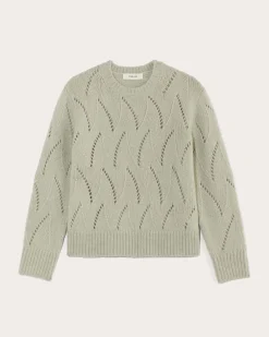 Everlane Sweaters|Crew Sweaters*The Pointelle Sweater in Cloud