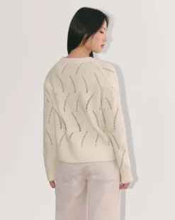 Everlane Sweaters|Crew Sweaters*The Pointelle Sweater in Cloud