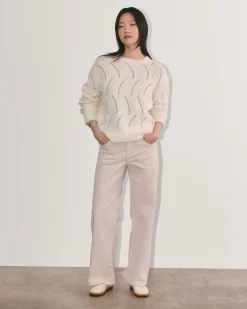 Everlane Sweaters|Crew Sweaters*The Pointelle Sweater in Cloud