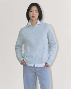 Everlane Sweaters|Crew Sweaters*The Pointelle Sweater in Cloud