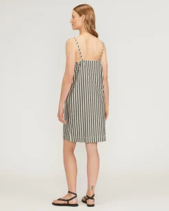 Everlane Dresses*The Poplin Slip Dress Bone / Black