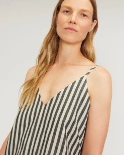 Everlane Dresses*The Poplin Slip Dress Bone / Black