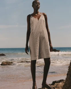 Everlane Dresses*The Poplin Slip Dress Bone / Black