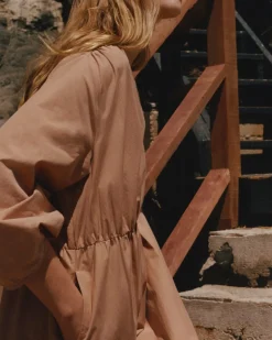 Everlane Dresses*The Poplin Tiered Dress Caramel