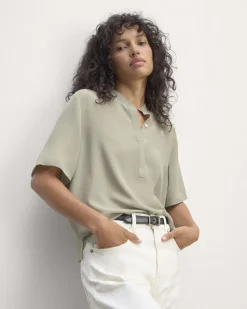 Everlane Tops*The Popover Top in Washable Silk