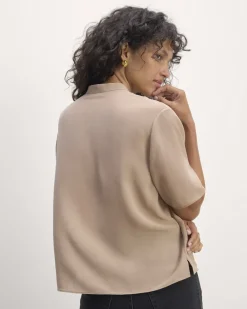 Everlane Tops*The Popover Top in Washable Silk