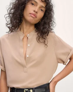 Everlane Tops*The Popover Top in Washable Silk