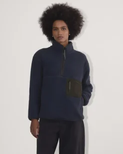 Everlane Loungewear*The ReNew Fleece Oversized Half-Zip