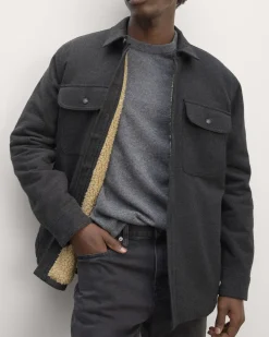 Everlane Jackets & Coats|Shirts*The ReNew Fleece-Lined Heavyweight Overshirt Deep Navy