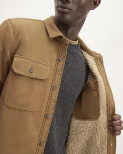 Everlane Jackets & Coats|Shirts*The ReNew Fleece-Lined Heavyweight Overshirt Deep Navy
