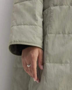 Everlane Jackets & Coats|Puffers & Quilted Jackets*The ReNew Quilted Long Liner Sage Green