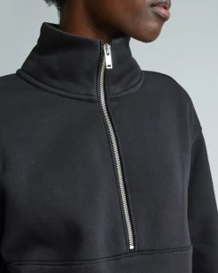 Everlane Loungewear*The ReTrack Half-Zip Sweatshirt Black