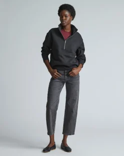 Everlane Loungewear*The ReTrack Half-Zip Sweatshirt Black