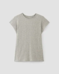 Everlane Tops*The Rib Muscle Tee Heathered Grey