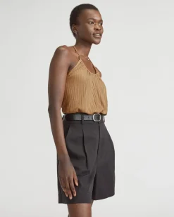 Everlane Tops*The Rib Soft Knit Halter Top Caramel