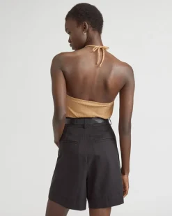Everlane Tops*The Rib Soft Knit Halter Top Caramel