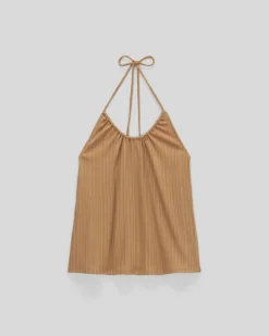 Everlane Tops*The Rib Soft Knit Halter Top Caramel