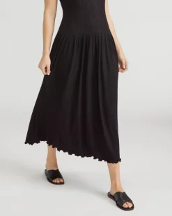 Everlane Dresses*The Rib Soft Knit Scoop-Neck Dress