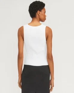 Everlane Sweaters*The Ribbed Cutaway Tank White