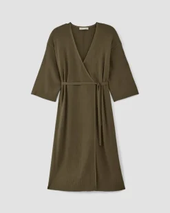 Everlane Dresses*The Ribbed Wrap Midi Dress