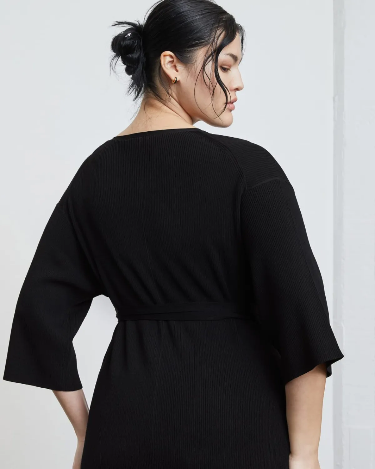 Everlane Dresses*The Ribbed Wrap Midi Dress