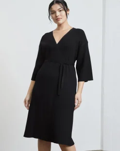 Everlane Dresses*The Ribbed Wrap Midi Dress
