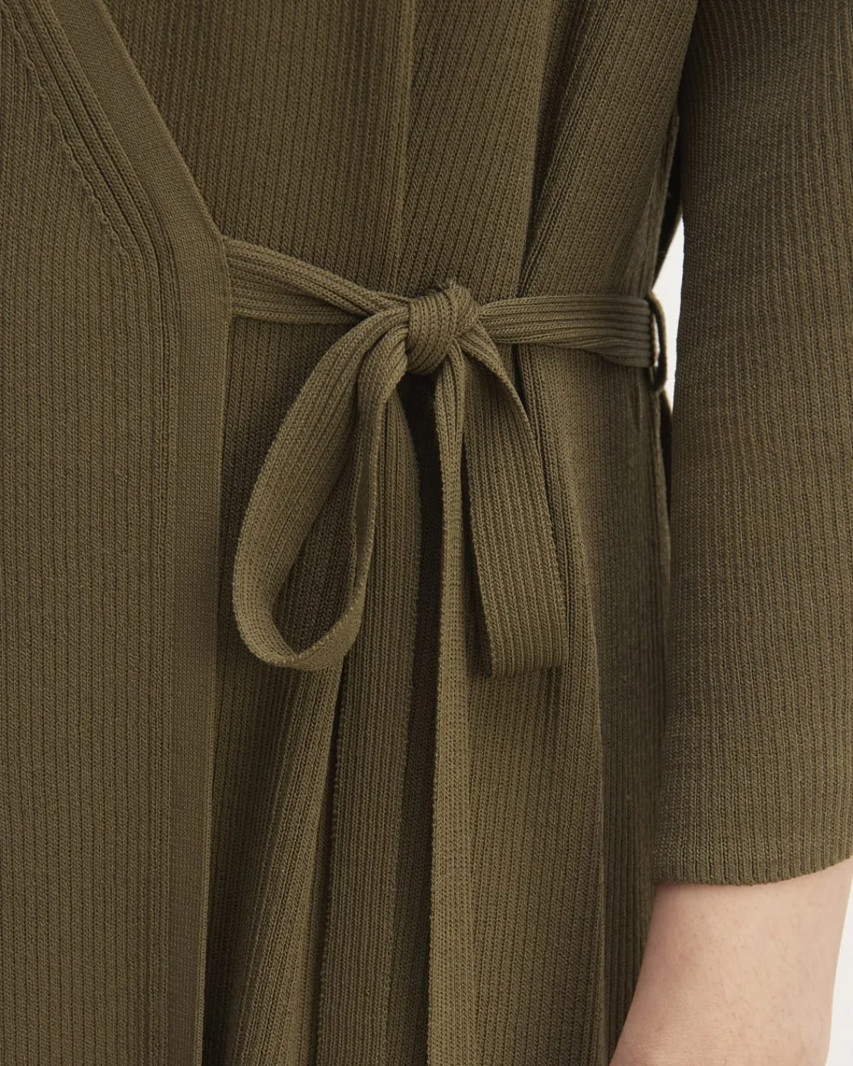 Everlane Dresses*The Ribbed Wrap Midi Dress