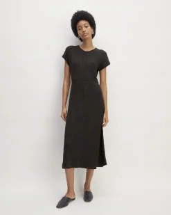 Everlane Dresses*The Rib-Knit Cap-Sleeve Midi Dress