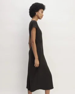 Everlane Dresses*The Rib-Knit Cap-Sleeve Midi Dress