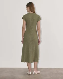 Everlane Dresses*The Rib-Knit Cap-Sleeve Midi Dress