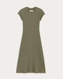 Everlane Dresses*The Rib-Knit Cap-Sleeve Midi Dress
