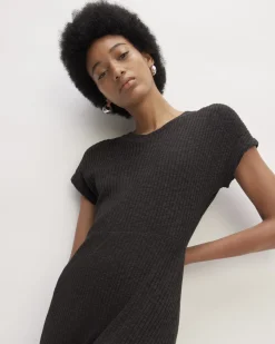 Everlane Dresses*The Rib-Knit Cap-Sleeve Midi Dress