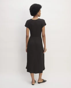 Everlane Dresses*The Rib-Knit Cap-Sleeve Midi Dress