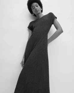 Everlane Dresses*The Rib-Knit Cap-Sleeve Midi Dress