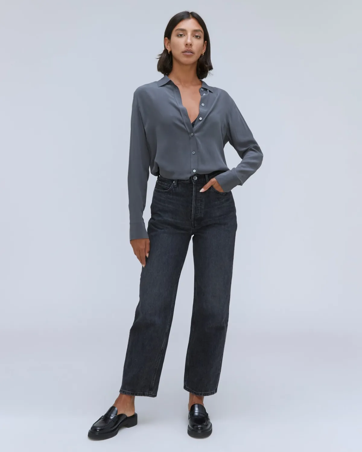 Everlane Jeans|Straight Jeans*The Rigid Way-High® Jean