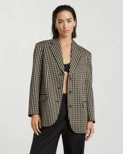 Everlane Jackets & Coats|Blazers*The ’80s Blazer Khaki / Black