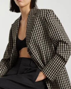 Everlane Jackets & Coats|Blazers*The ’80s Blazer Khaki / Black