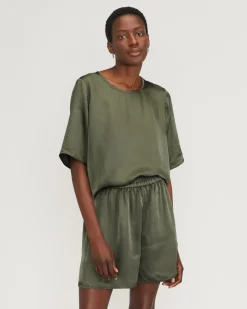 Everlane Tops*The Satin Relaxed Tee