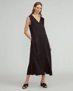 Everlane Dresses*The Satin V-Neck Maxi Dress