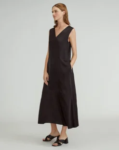 Everlane Dresses*The Satin V-Neck Maxi Dress