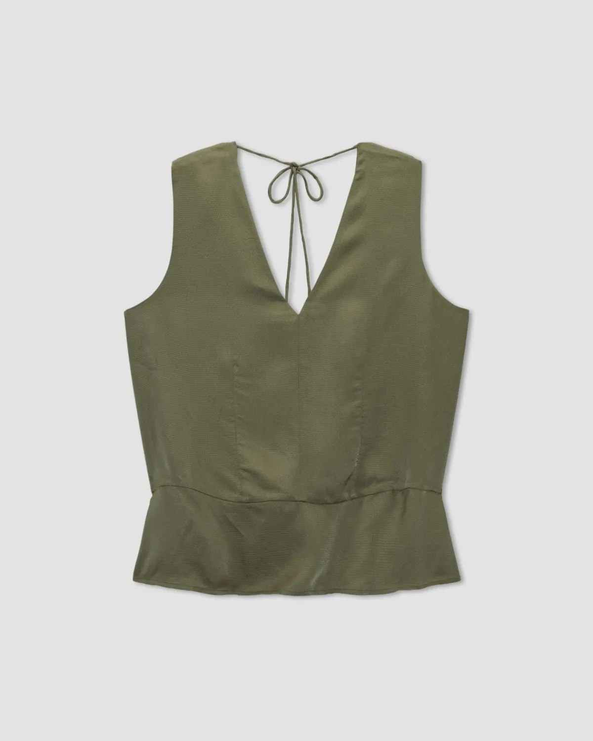Everlane Tops*The Satin V-Neck Top