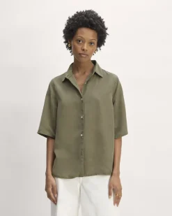 Everlane Tops*The Short-Sleeve Shirt in Butterlite