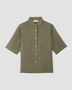 Everlane Tops*The Short-Sleeve Shirt in Butterlite