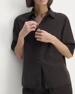 Everlane Tops*The Short-Sleeve Shirt in Butterlite
