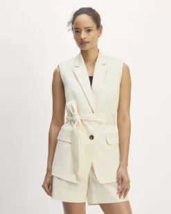 Everlane Jackets & Coats|Blazers*The Sleeveless Blazer in Buttersmooth Canvas