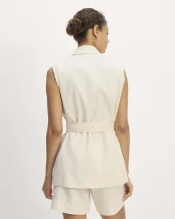 Everlane Jackets & Coats|Blazers*The Sleeveless Blazer in Buttersmooth Canvas