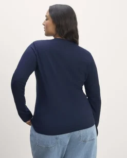 Everlane Tees|Long Sleeve Tees*The Slim Long-Sleeve Crew in Essential Cotton