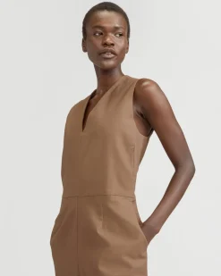 Everlane Dresses*The Structured Cotton Jumpsuit Toasted Coconut